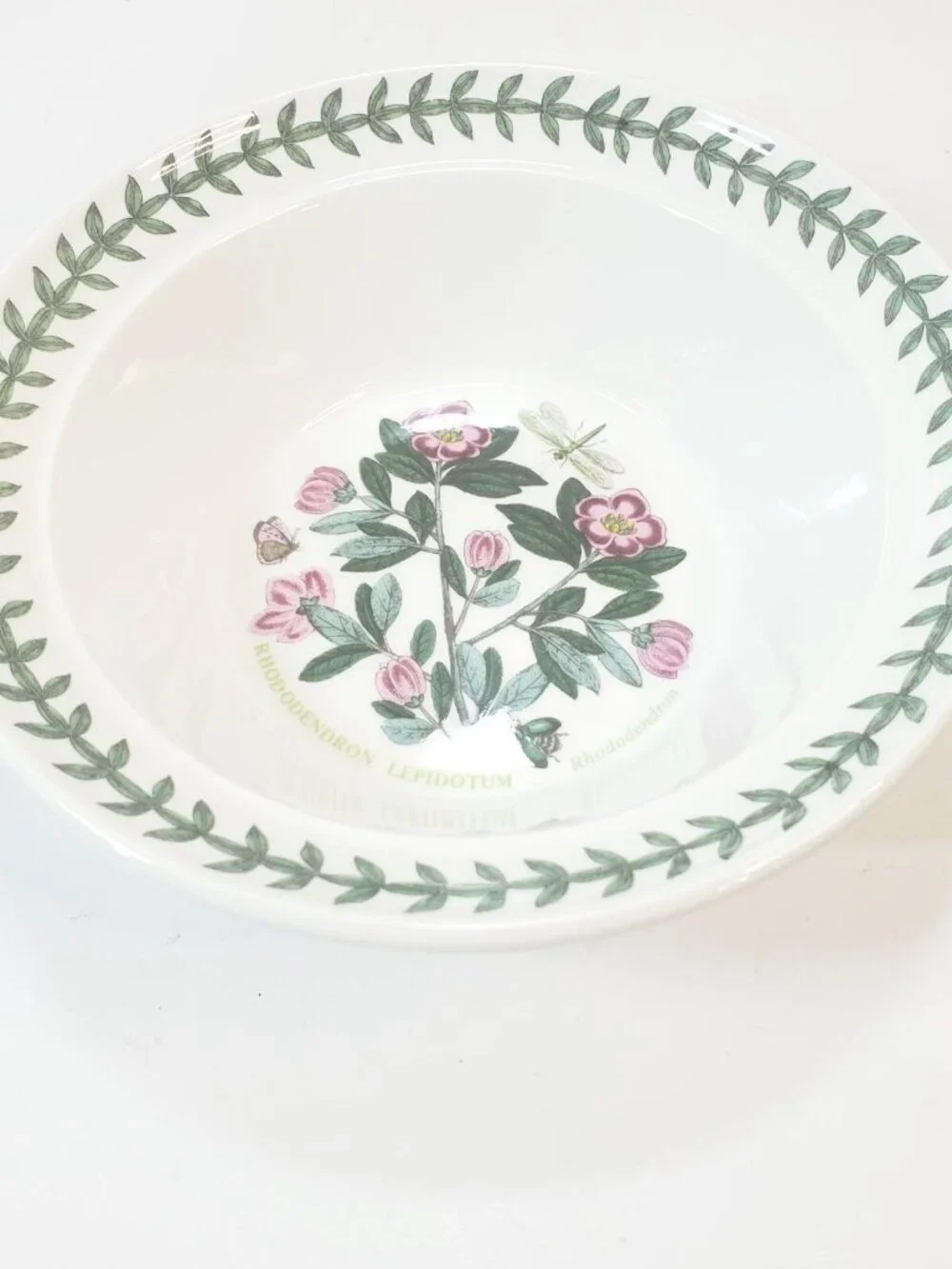 Vintage 1972 Portmeirion Botanic Garden Floral Rhododendron Soup Cereal Bowl